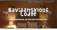 Desktop Screenshot of baviaansklooflodge.com